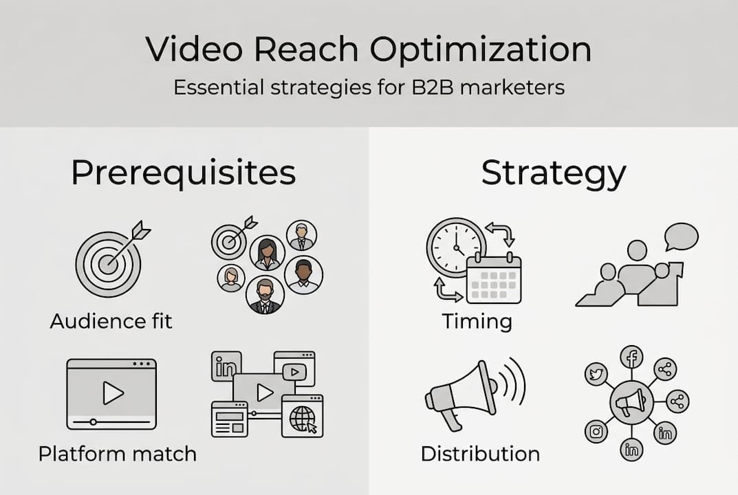 Infographic displaying video optimization steps